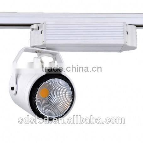 LED track light 40W Warm White Aluminum Alloy 2700-3200K cob led track light