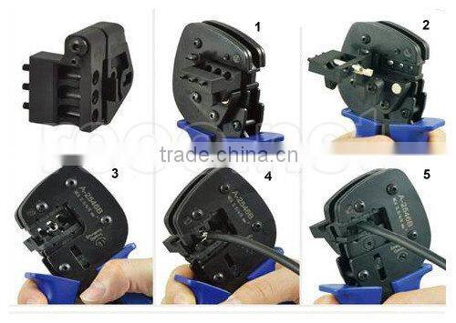 MC4 crimping tools with connectors and terminals for solar power system , pin crimping tools with 45# steel material