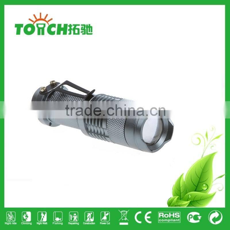 Mini High Power LED flashlight Waterproof Zoomable Torch Light Portable Pocket Flashlight led lamp