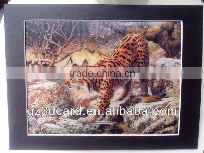 Custom framed 3d lenticular desk picture