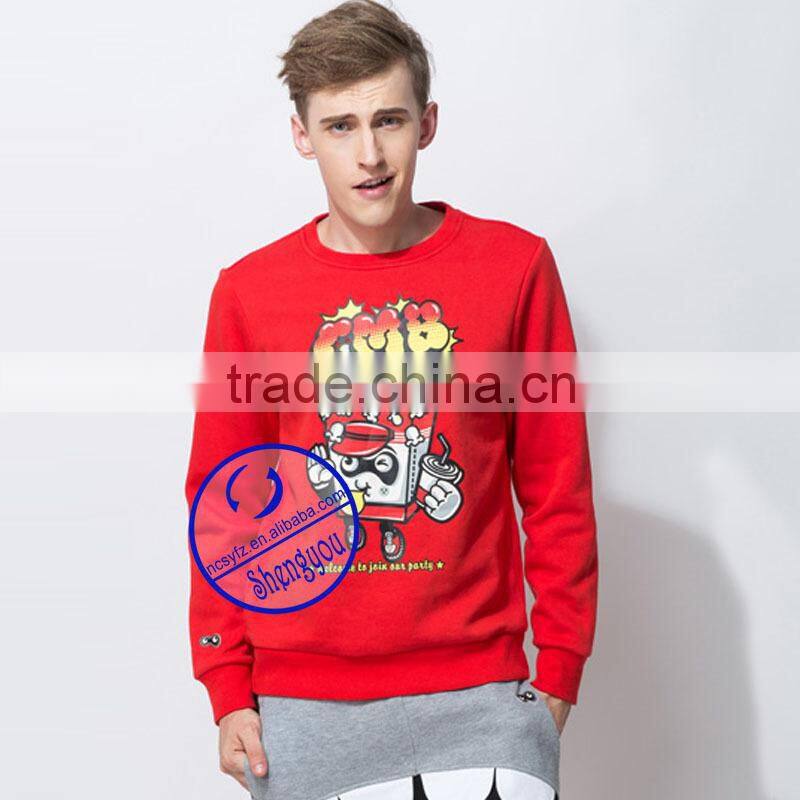 Custom 100% Fleece Polyester Men Wholesale Hoodie Sweatshirts