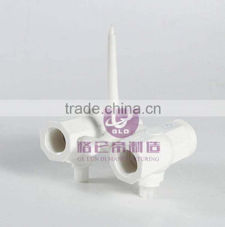 GLD High Quality Brand New Compression Lever Handle Plastic Ball Valve Fitting Double Ferrule