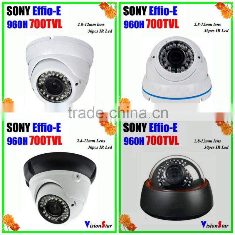 Sony Effio 700TVL IR Camera WDR Night Vision CCTV Camera Systems IR-Cut Indoor Camera