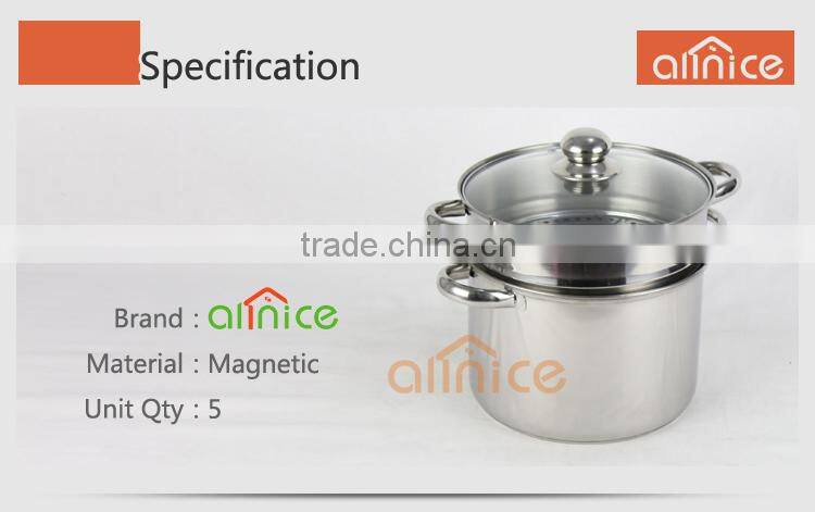 American pasta cooking pot stainless steel steamer kitchen pot