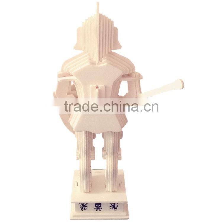 3D puzzle of imperial knight handmade wooden toys