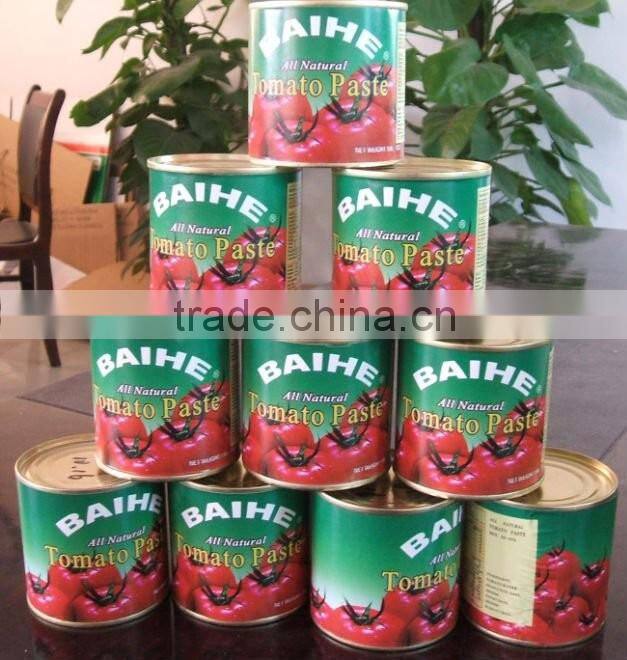 Canned tomato paste,tomato ketchup,tomato sauce,brix:24-26%,26-28%,28-30%
