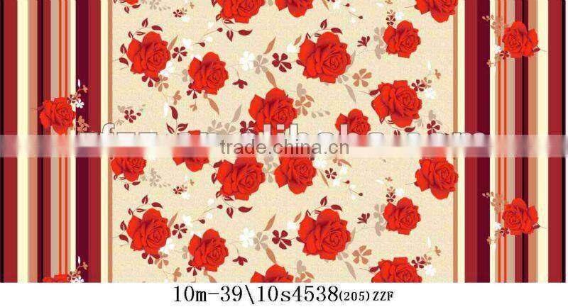 super soft 100% polyester lovelyflower print flannel fleece fabric