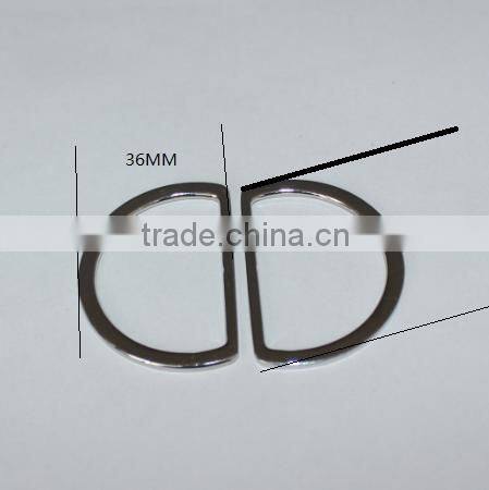 Zine alloy garment D-ring ,bag D sharp buckle ,shoes buckle , nickle free Cadmium free quality