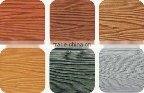 7.5mm thick Smooth and Wood Grain Fiber Cement Weatherboards plank for residential cladding