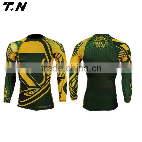 mens fitness rash guard sublimated manufacturer