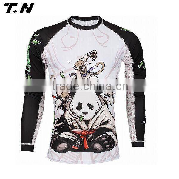 Custom printed rash guard and tight for men