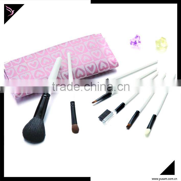 5 pcs personalized makeup brush set