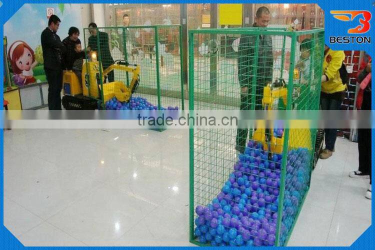 2016 Beston professional kids coin operated game machine for adults amusement excavator