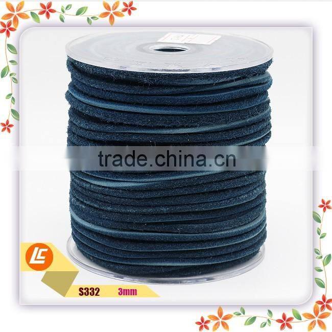 Free Sample!! 3mm Soft Cowhide Leather Rope in Bracelets and Necklaces Making