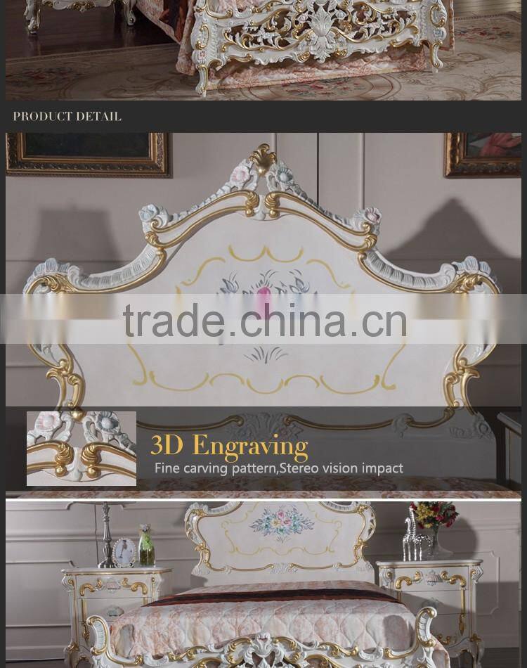 Classic italian antique bedroom furniture-antique furniture bed-french provincial bedroom furniture bed