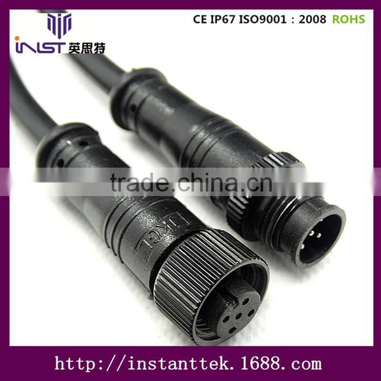 INST plastic m12 4pin connector