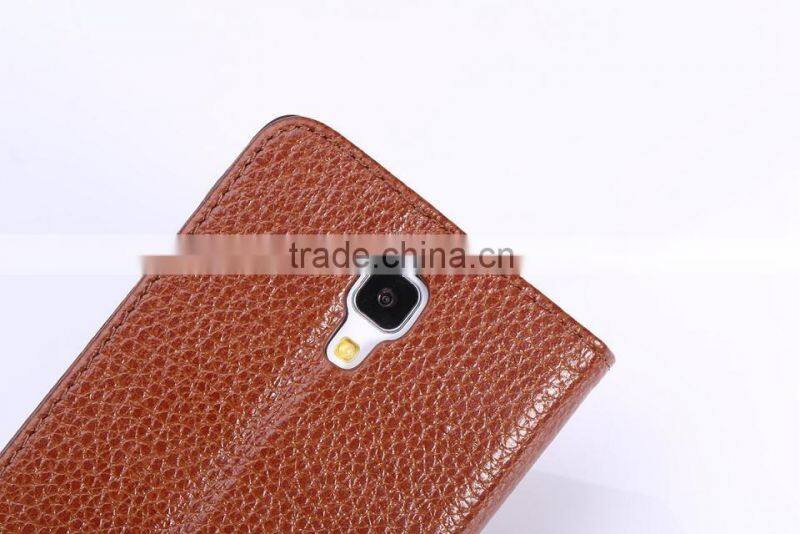 Superb Quality Leather Incoming Calls Filp Case for Xiaomi 4
