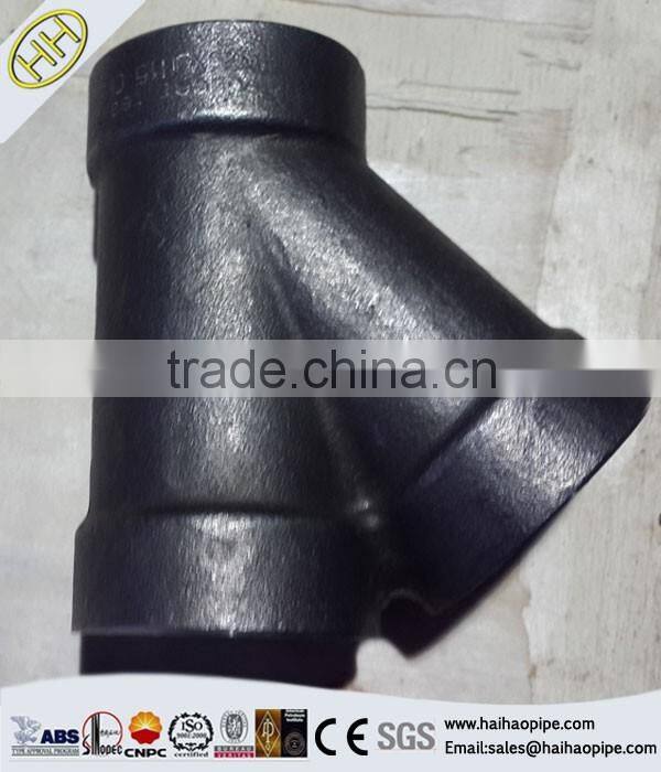 ASME B16.11 NPT threaded reducing 45 degree lateral tee pipe fitting