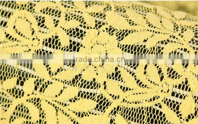 Supply elastic cotton dress fabric warp knitting lace fabrics