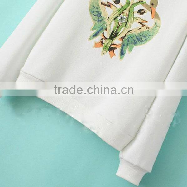 New! 2014 Hot Sale Pretty Fashion Loose Fit Lady Hoody Printed (lyt-0400083)