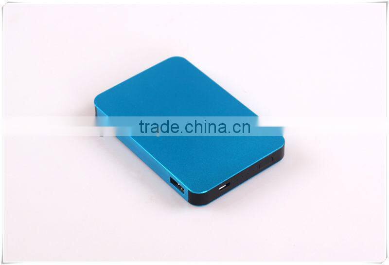 colourful dual output portable power bank 5600 mah external battery