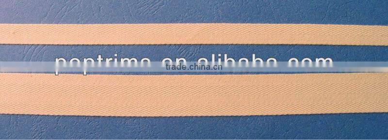 Natural cotton ribbon for garment