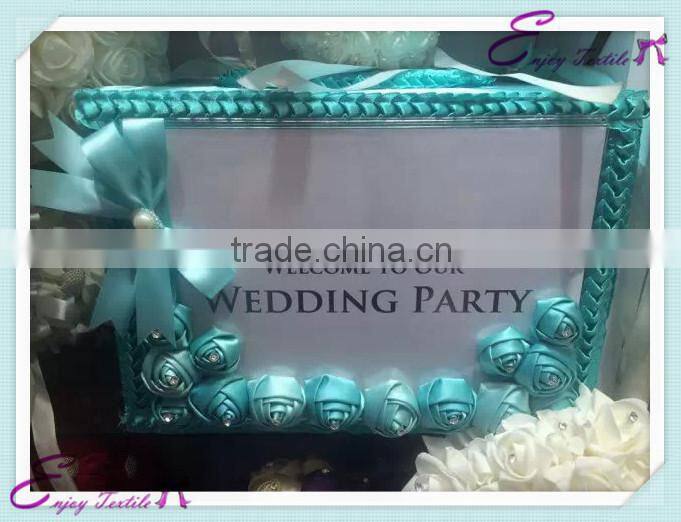 YHA#102 wedding gift box series - polyester banquet wedding wholesale table cloth cover chair cover sash band