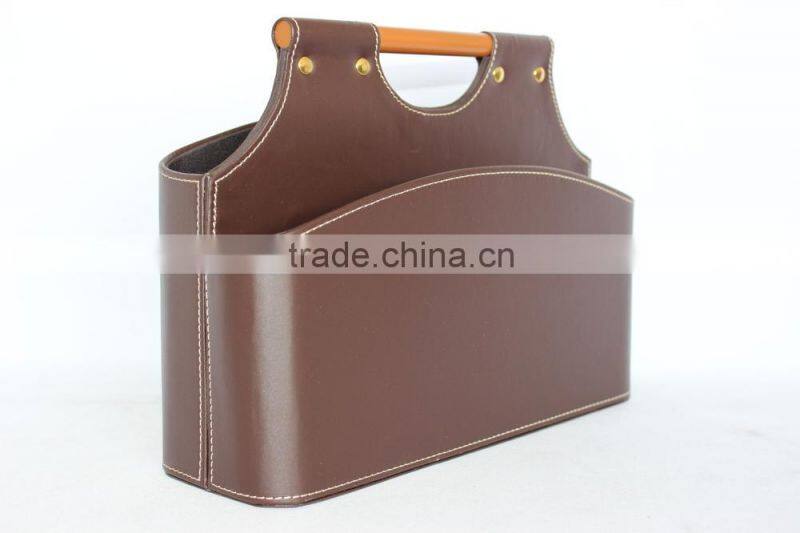 Faux Leather Storage Baskets for Sundries/ Decorative Cardboard storage basket