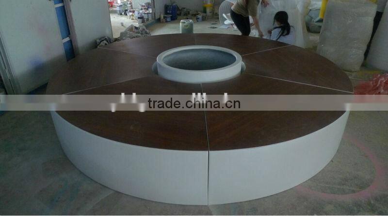 Shopping Mall fibreglass plant box with seating/large fibreglass Hotel furniture
