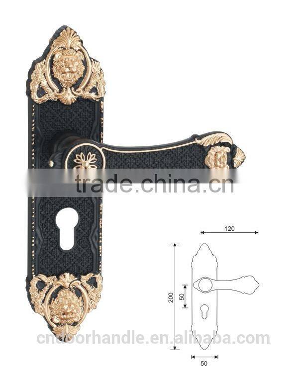 Door lock in guangzhou new style handle lock plate door lock