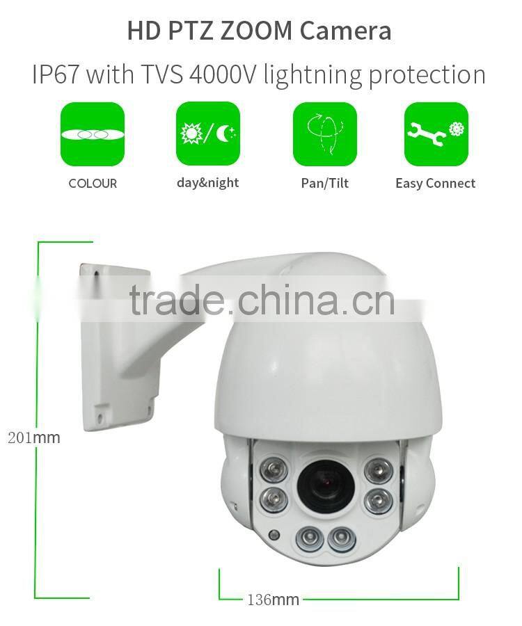Vitevision waterproof 10x mini high speed PTZ dome camera of 360 degree cctv camera