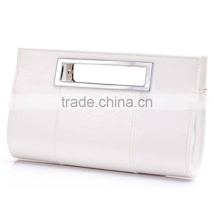 2016 Ladies Alligator PU Leather Handbag Women Party Evening Bag