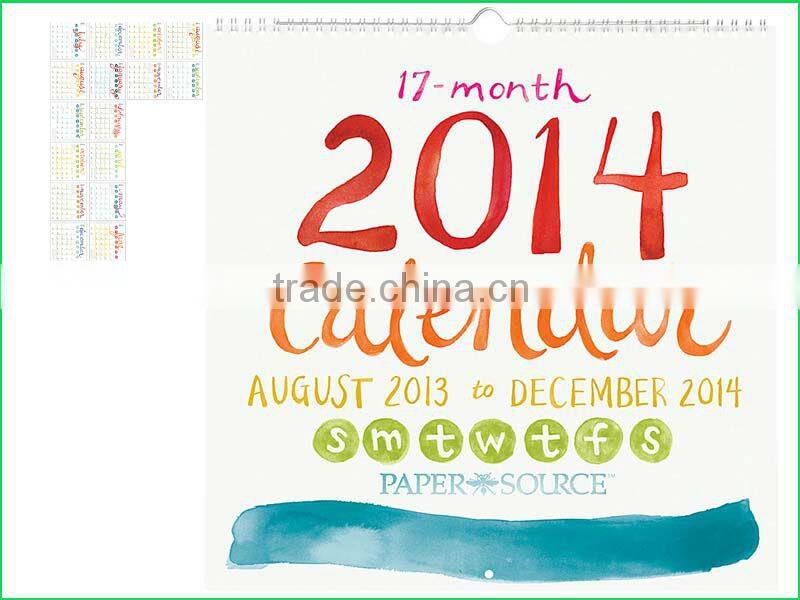 calendar with plastic frame