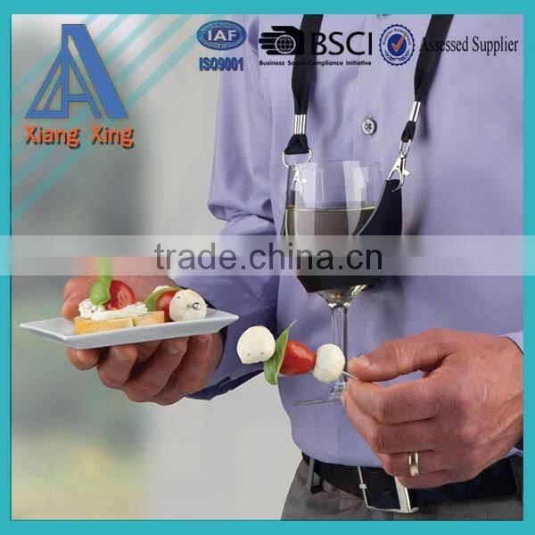 Customized Logo Promotional Wine Glass Holder Lanyard