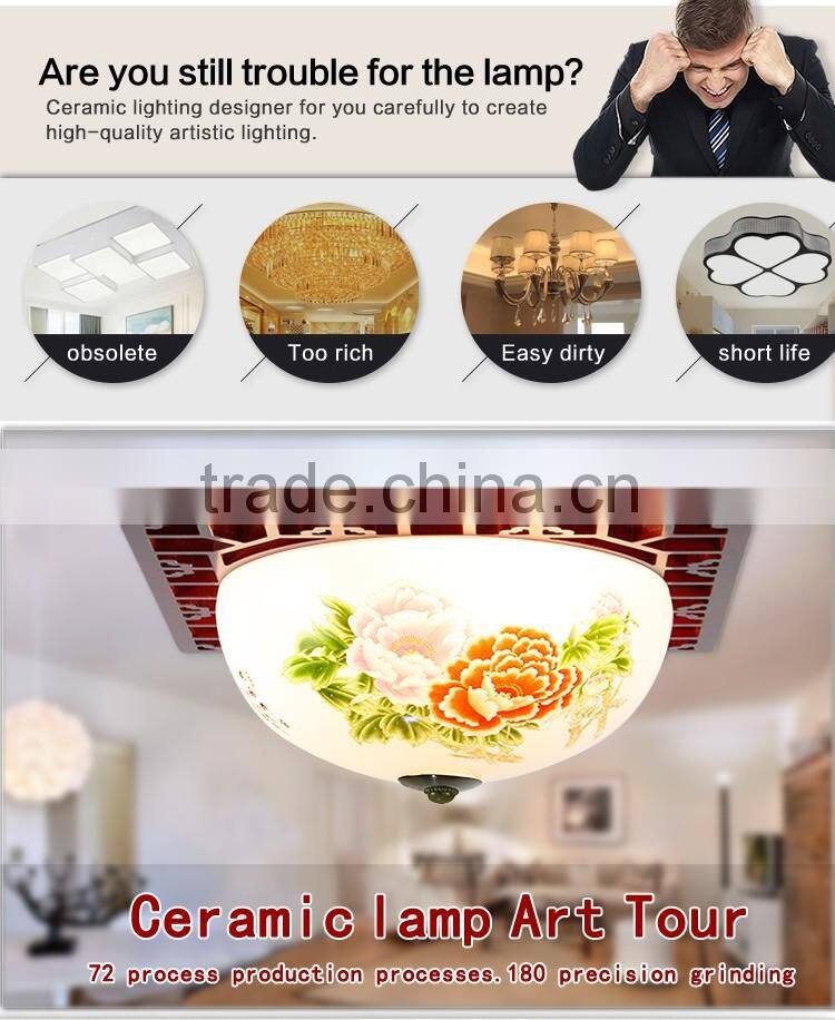 modern vintage porcelain chandelier ceramic wood celling light