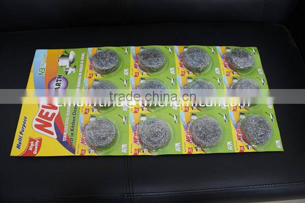 Stainless steel cleaning scourer for household cleaning