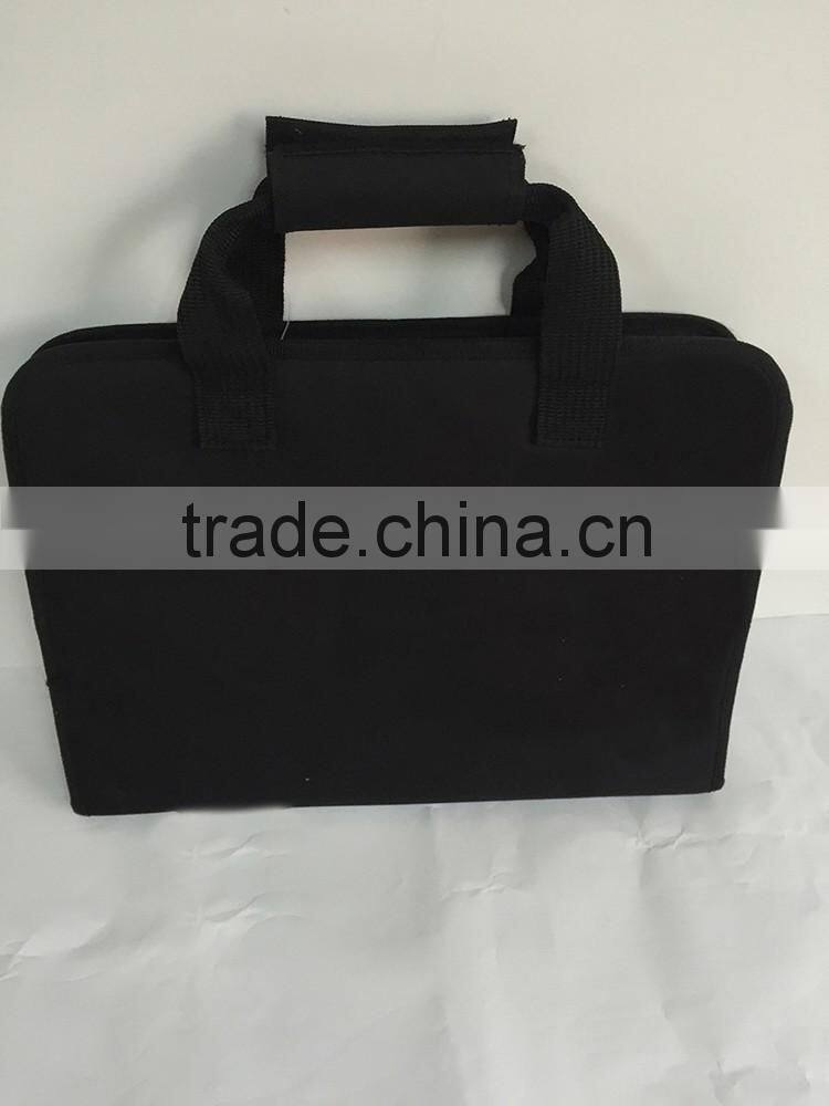 Waterproof 600D Polyester Tool Tote Bag Case, Zippered Tool Kit Set Bag