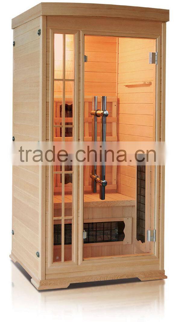 Wholesale cheap luxury dry and wet freestanding far infrared home sauna for sale