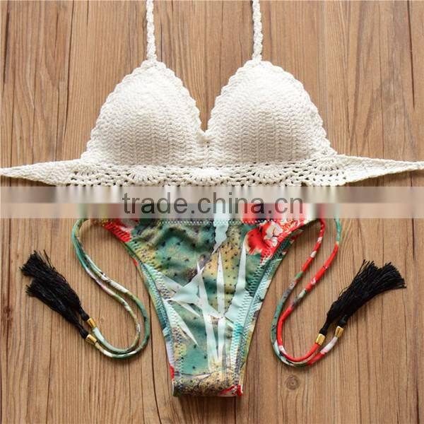 crochet brazillian bikini, quality micro crochet latest fashion bikini