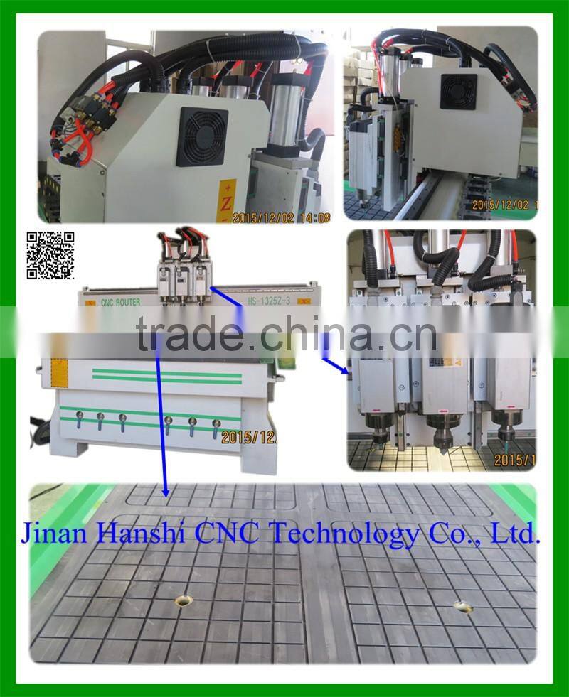 HS1325A three steps High Frequency Wood Board engraving and milling Joining Machine