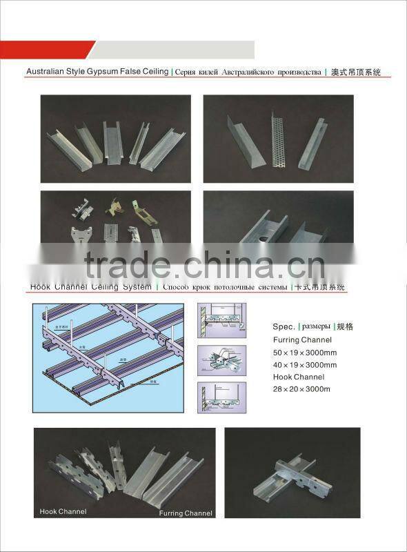 Galvanized double furring channel