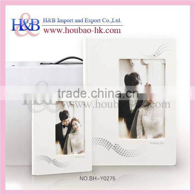 MOQ 5 sets Wholesale A4 Painting Wedding Album Cover Design For Promotion