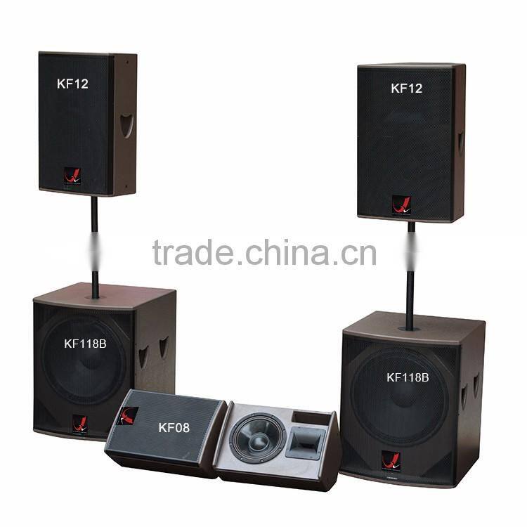 KF12-Professional 12" Wooden DJ Sound Box