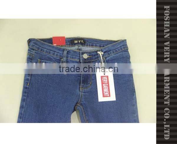 silm fit pencial ladies jeans top design with gradual change