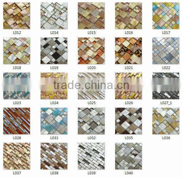 Bar Decor Mix Metal Mosaic Tiles