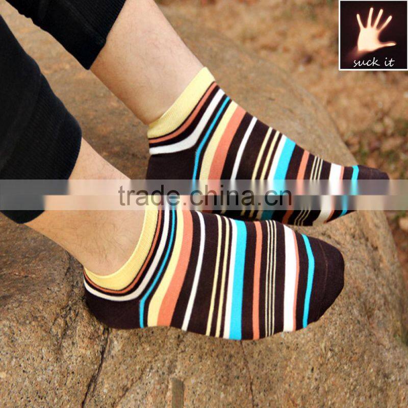 Men Cotton Casual stripe Ankle Socks