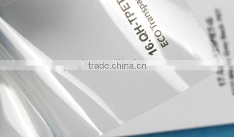 eco transparent clear pet film