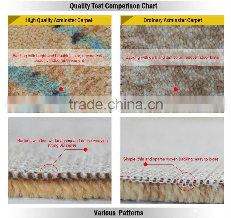 100% New Zealand wool big flower pattern carpet with various colors