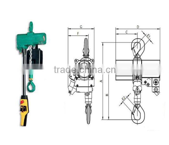 Alibaba China supplier Pneumatic Air hoist