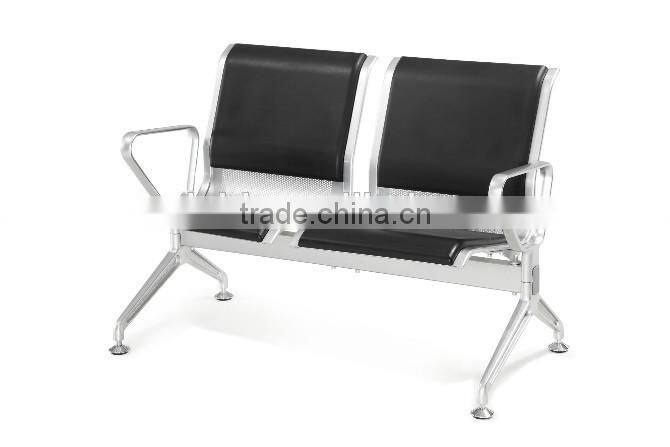 Hot sales PU padding 3 seats bench waiting seat for airport